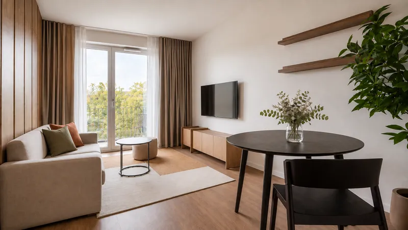 2 Monate geschenkt | Möbliertes Studio mit Gym, Padel & Rooftop in Neukölln — photo 1